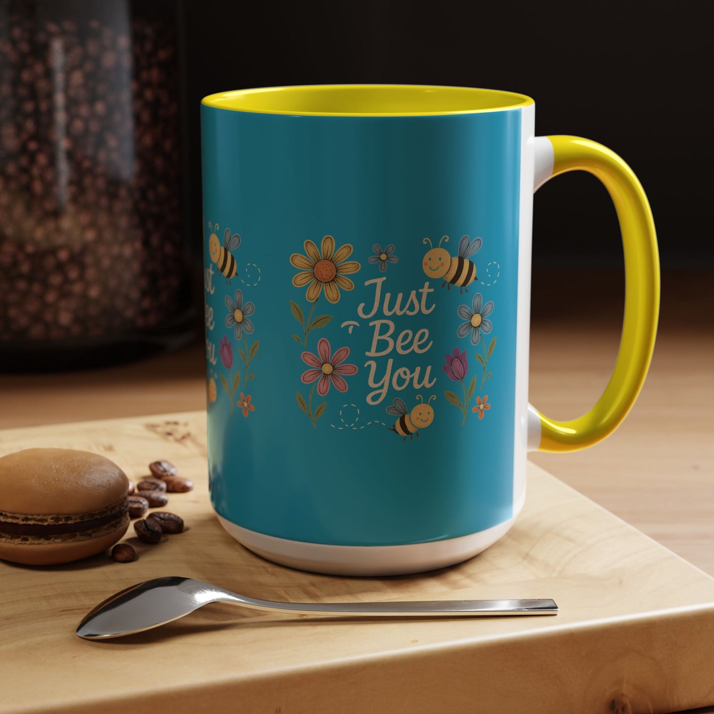 Just Bee You Ceramic Coffee Mug | Inspirational Mug for Tea Lovers, Gift for Friends, Pride Mug