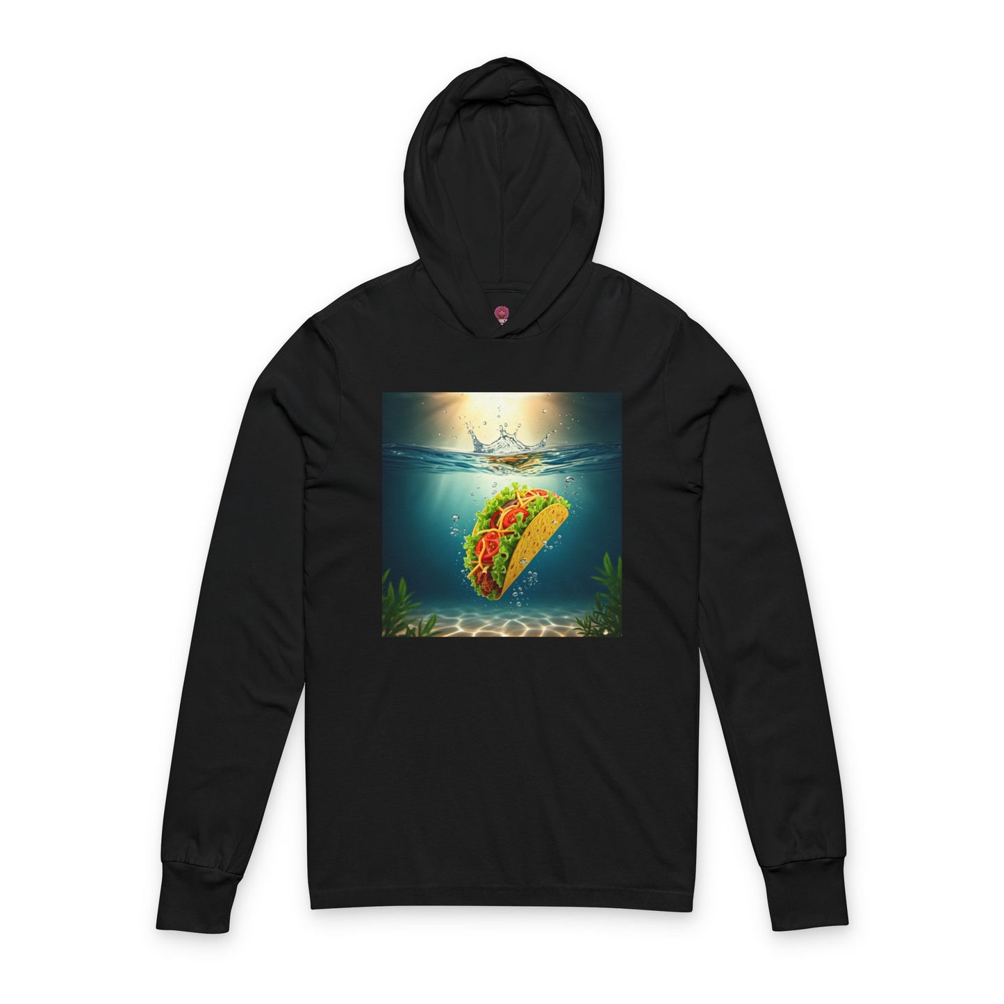 Taco Underwater Design - Unisex Opposition Graphic Long Sleeve Hooded Tee