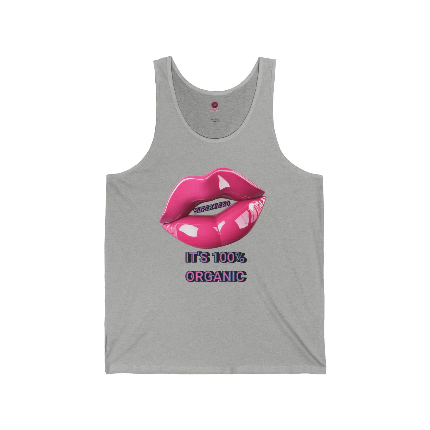 Super Head Gurl It's 100% Organic UnisexTee, Fun Graphic T-Shirt, Stylish Everyday Top