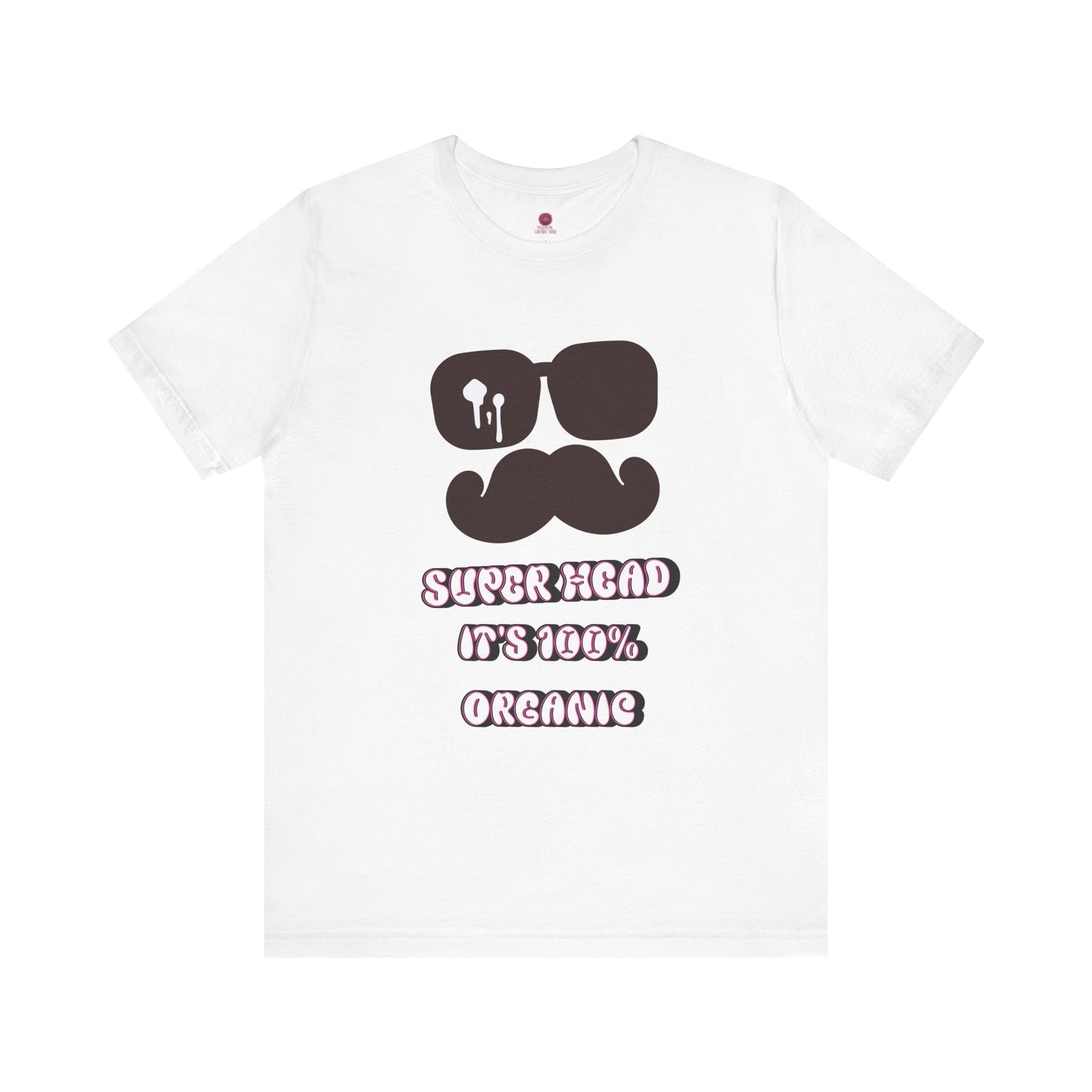 Organic Super Head Boyz Unisex T-Shirt for Fun-Loving Friends, Gifts for Birthdays, Retro Funny Tee for Parties