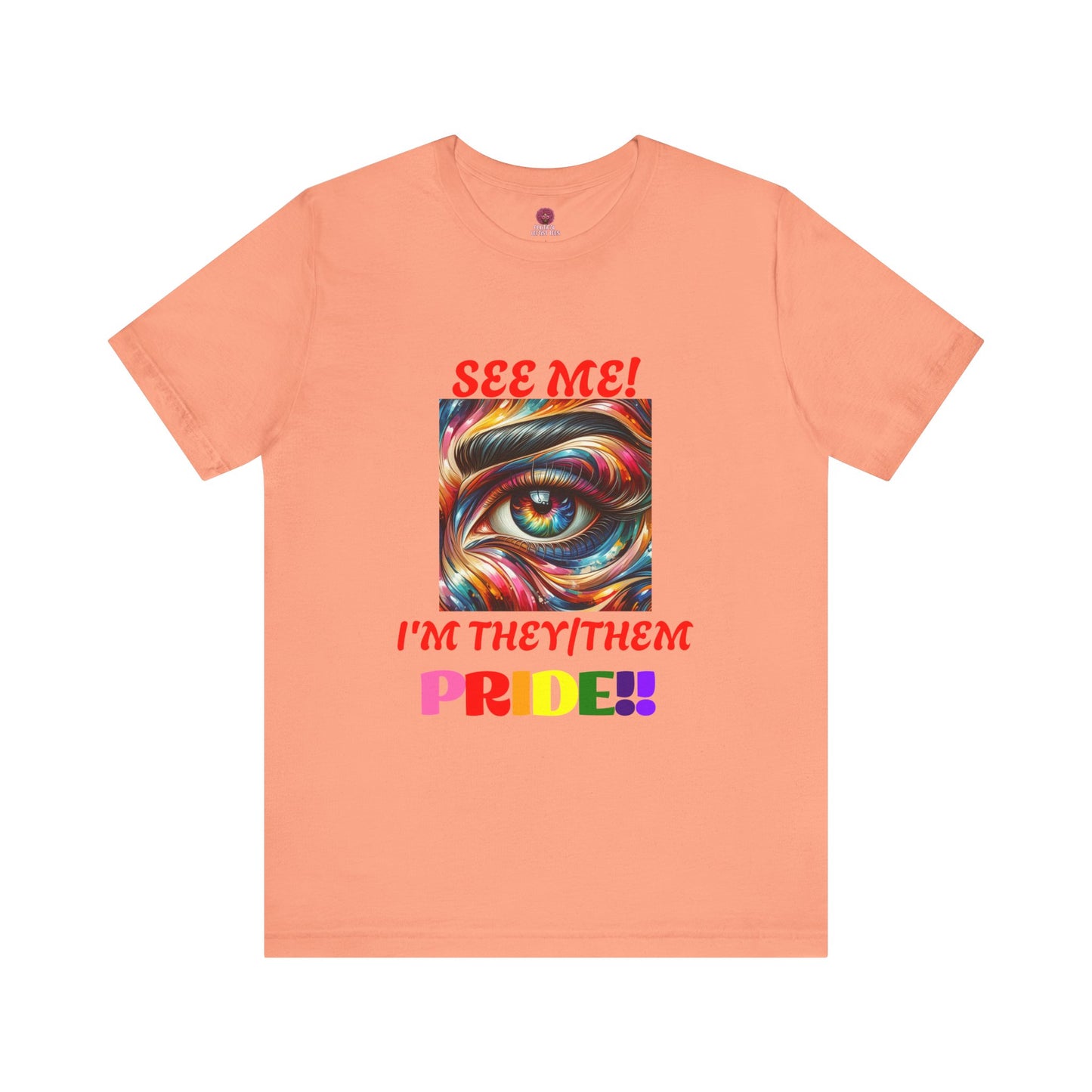 They/Them Pride Short Sleeve Unisex Tee - Celebrate Identity & Inclusivity