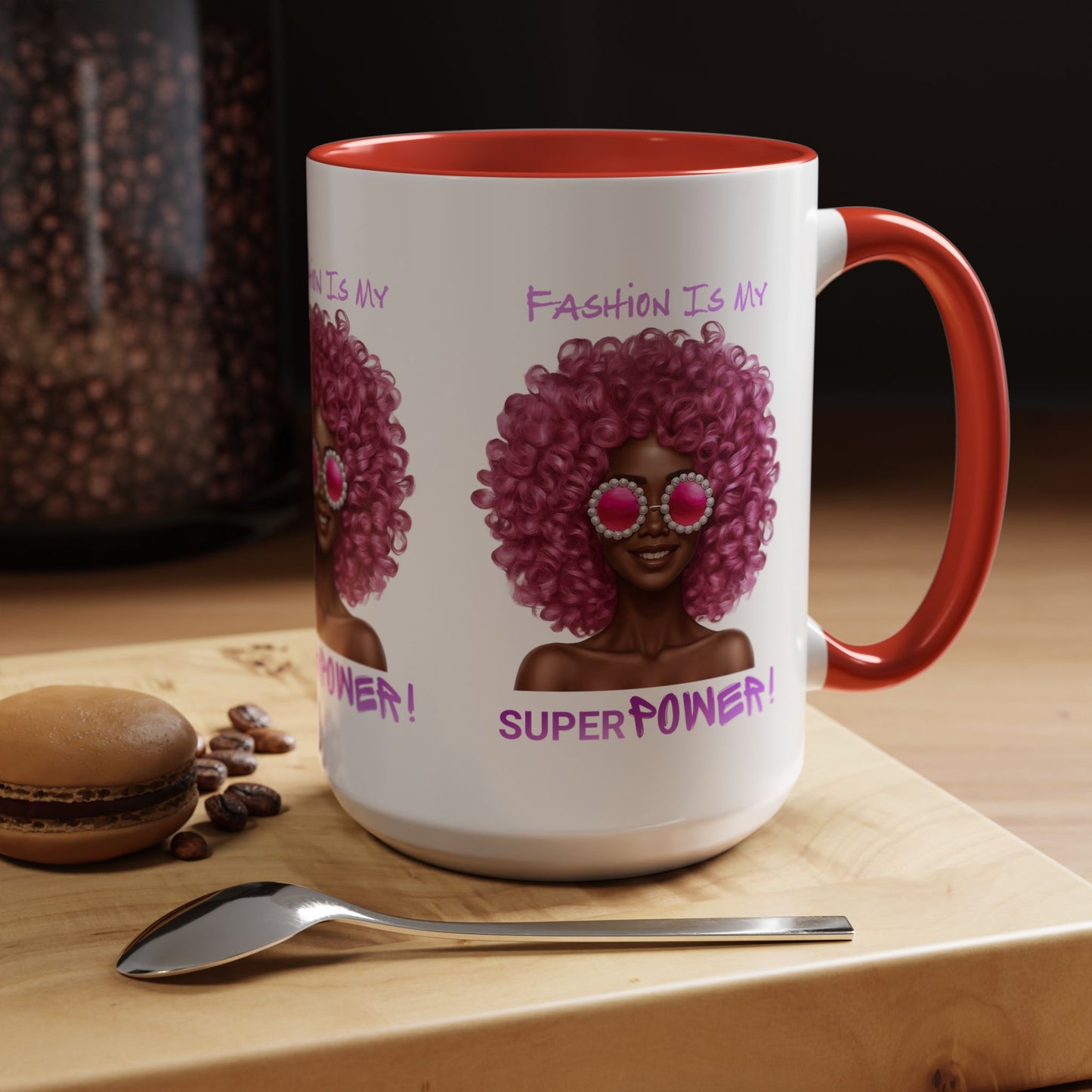 Chic Fashionista Coffee Mug, Empowerment Gift for Her, Stylish Morning Drinkware, Unique Birthday, Trendy Coffee Lover