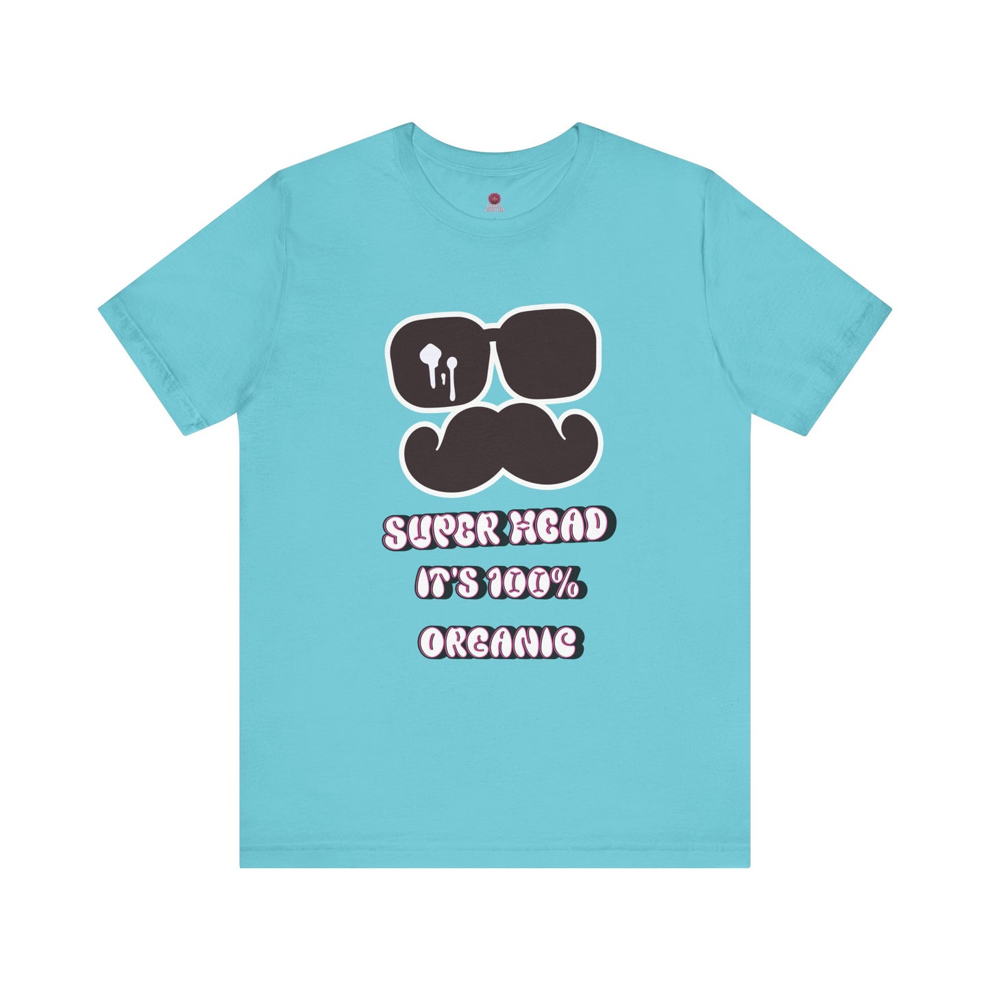 Organic Super Head Boyz Unisex T-Shirt for Fun-Loving Friends, Gifts for Birthdays, Retro Funny Tee for Parties