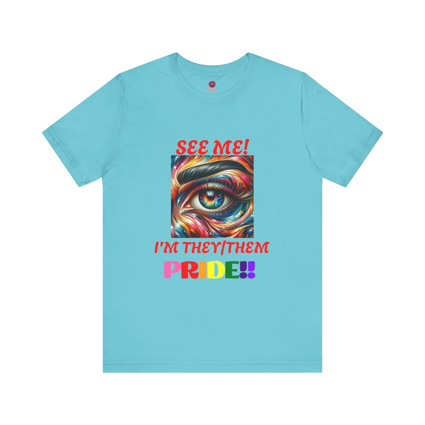 They/Them Pride Short Sleeve Unisex Tee - Celebrate Identity & Inclusivity