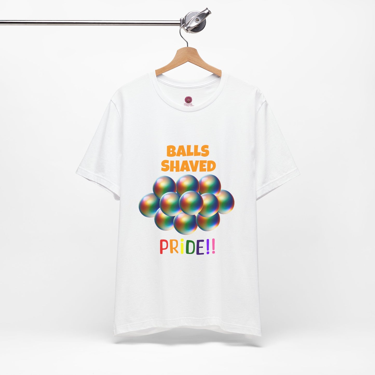 Humorous Pride Short Sleeve Tee - Balls Shaved