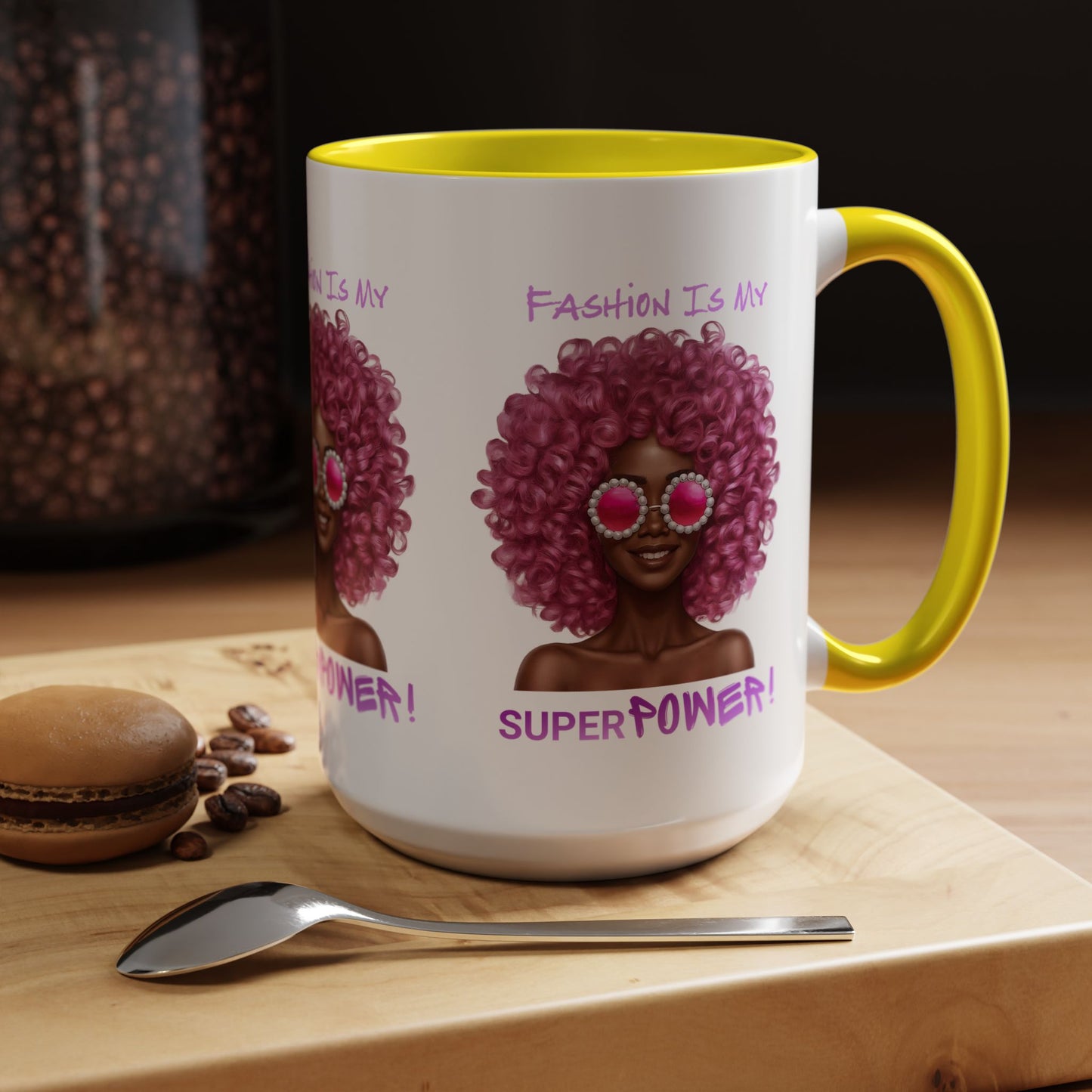 Chic Fashionista Coffee Mug, Empowerment Gift for Her, Stylish Morning Drinkware, Unique Birthday, Trendy Coffee Lover