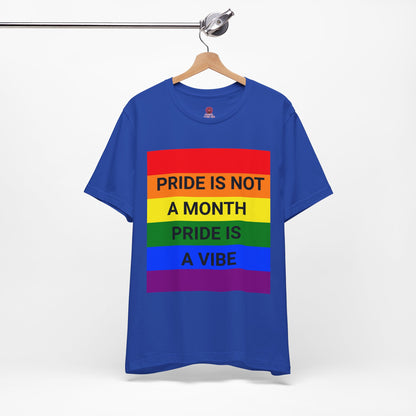 Pride Vibe Unisex Graphic T-Shirt, LGBTQ+ Pride Month Apparel, Rainbow Pride Clothing