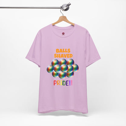 Humorous Pride Short Sleeve Tee - Balls Shaved