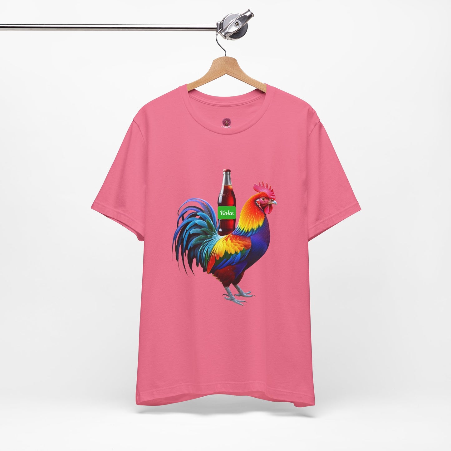 Colorful Koke On The Cock Graphic Unisex Tee-Pride