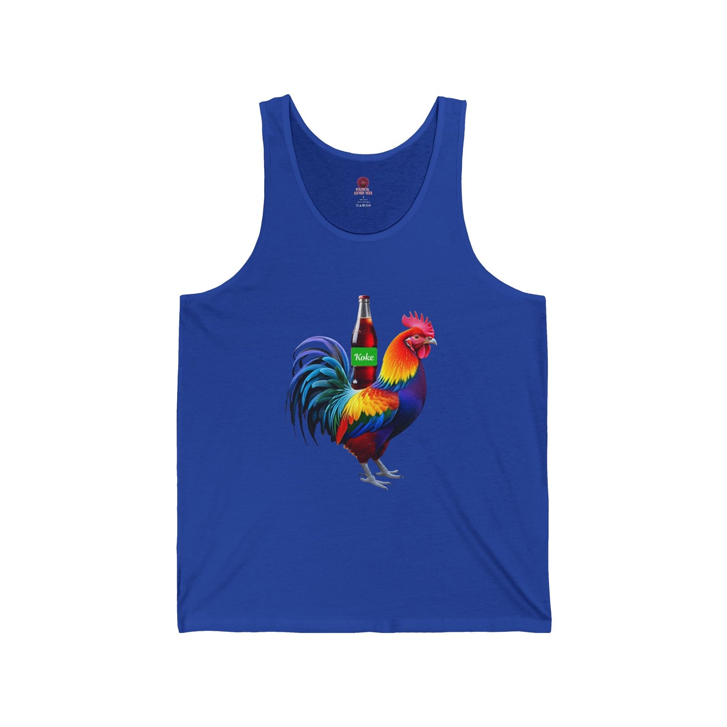 Colorful Koke On The Cock Graphic Unisex Tank Top-Pride