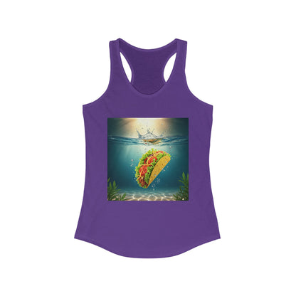 Taco Underwater Design - Women's Opposition Graphic Racerback Tank Top