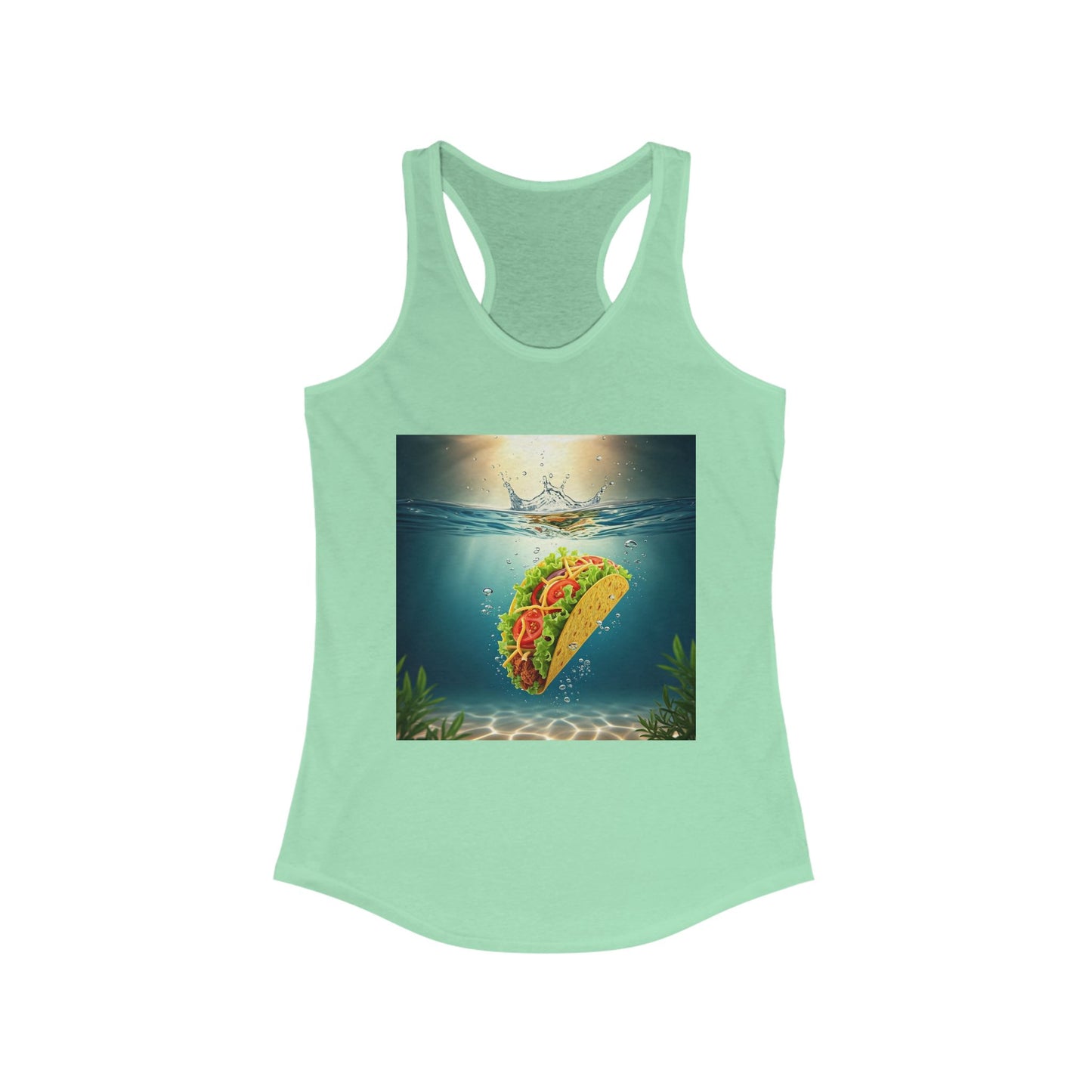 Taco Underwater Design - Women's Opposition Graphic Racerback Tank Top