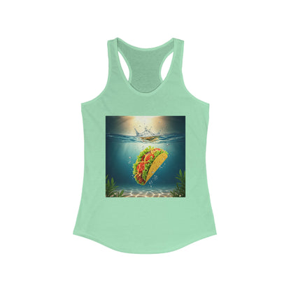 Taco Underwater Design - Women's Opposition Graphic Racerback Tank Top