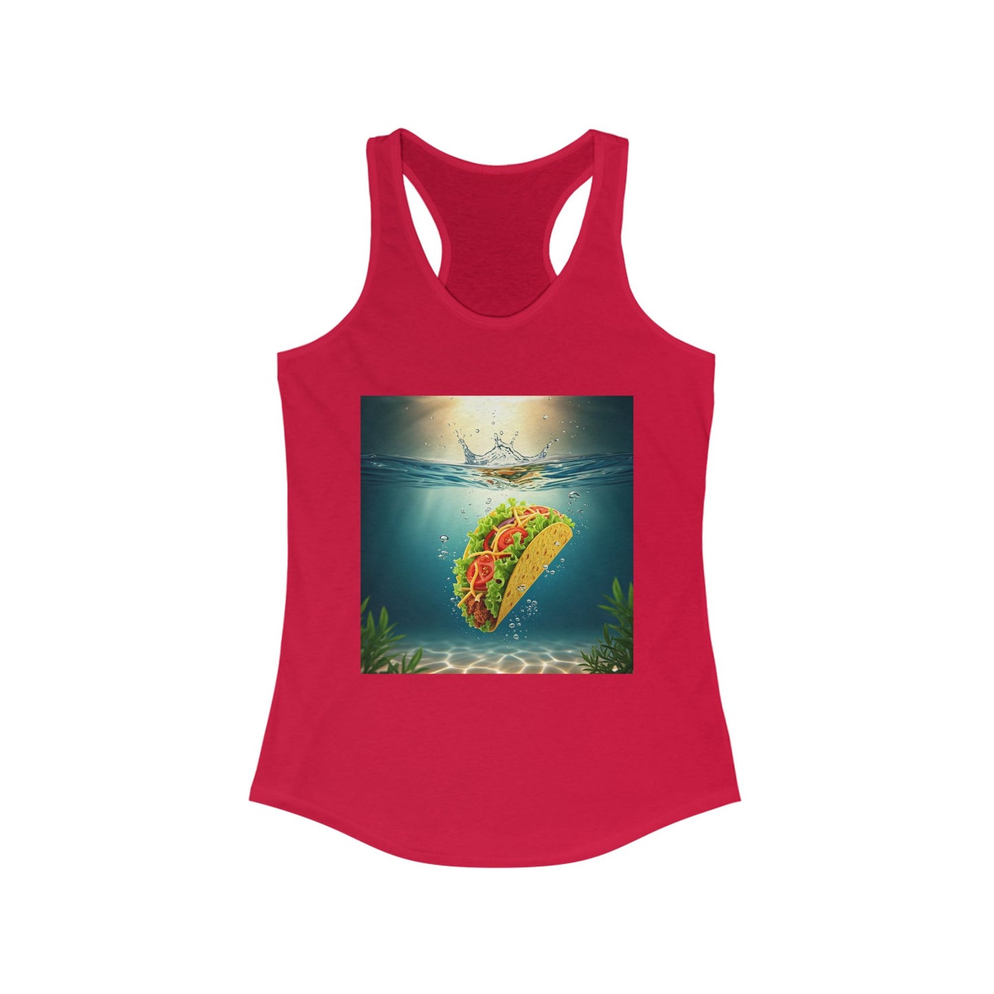 Taco Underwater Design - Women's Opposition Graphic Racerback Tank Top