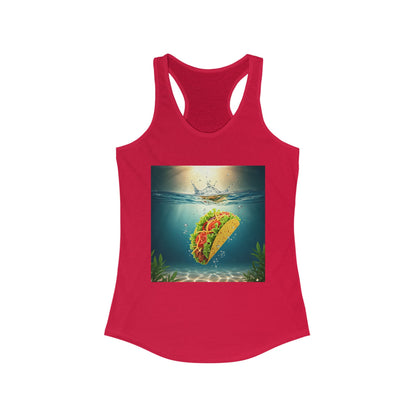 Taco Underwater Design - Women's Opposition Graphic Racerback Tank Top