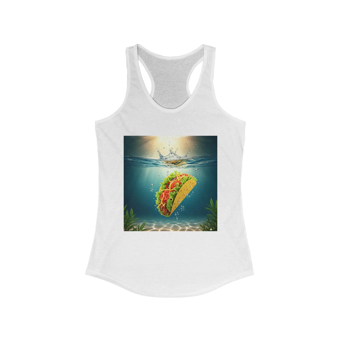 Taco Underwater Design - Women's Opposition Graphic Racerback Tank Top