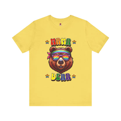 Mama Bear Retro Summer Vibes Pride Tee