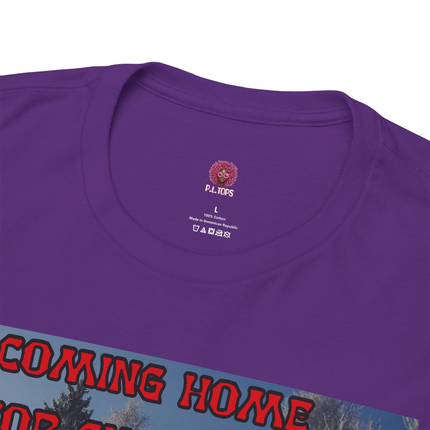 Christmas Chicken T‑Shirt — “F-Caw-F Home for Christmas” Funny Holiday Tee