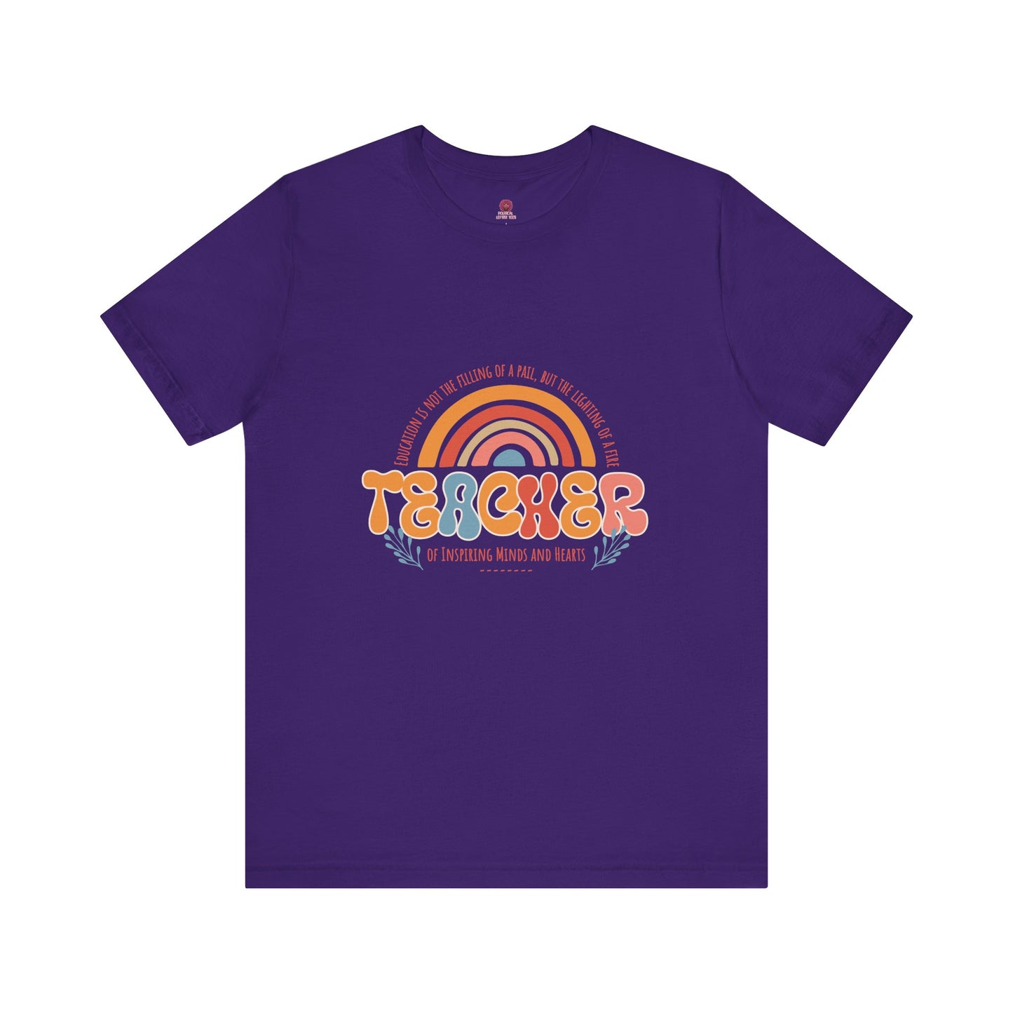 Teacher Appreciation Rainbow Tee, Teacher Gift, Unisex Graphic Shirt, Cute Teacher T-Shirt, Back to School Apparel