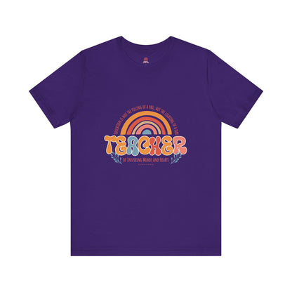 Teacher Appreciation Rainbow Tee, Teacher Gift, Unisex Graphic Shirt, Cute Teacher T-Shirt, Back to School Apparel