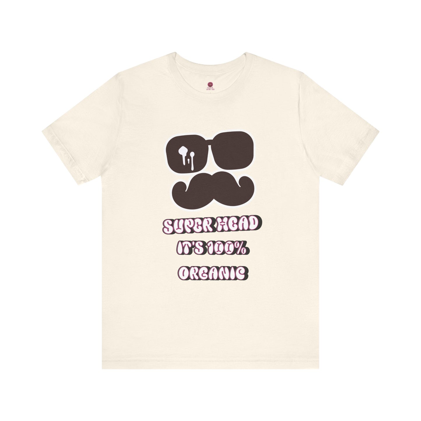 Organic Super Head Boyz Unisex T-Shirt for Fun-Loving Friends, Gifts for Birthdays, Retro Funny Tee for Parties