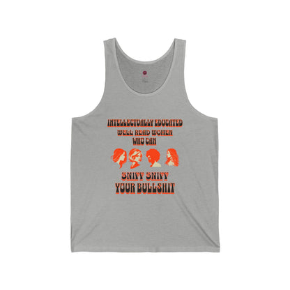 'Intellectually Educated Women Sniff Your Bullshit' Unisex Graphic Tee - Perfect for Feminists, Book Lovers, Gift for Her