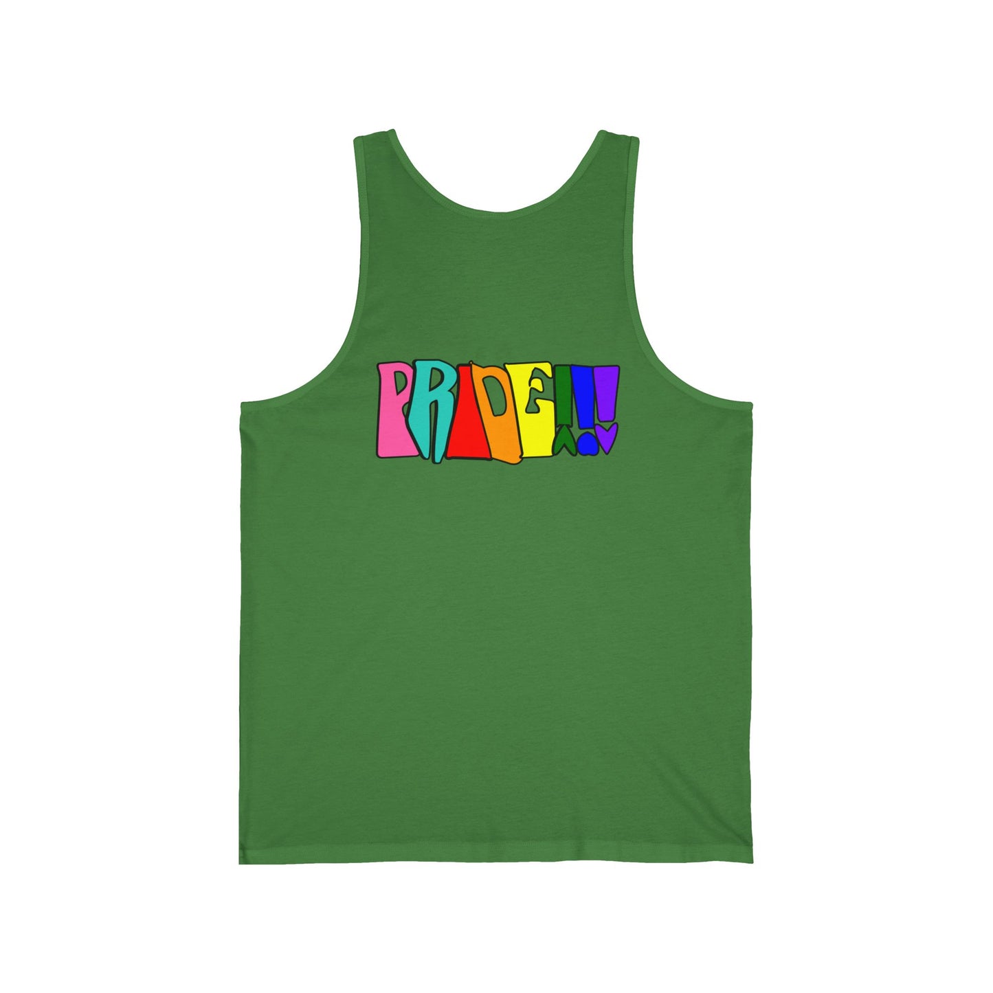 Front and Back Graphic Pride Unisex Tank Top - Why? You Support "a man"" Statement Shirt