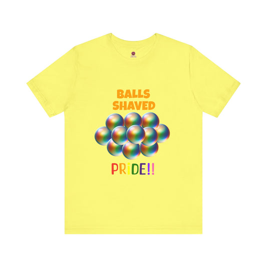 Humorous Pride Short Sleeve Tee - Balls Shaved