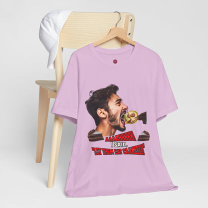 Funny Let Them Eat Cake Tee, Unisex Jersey T-Shirt, Humorous Gift