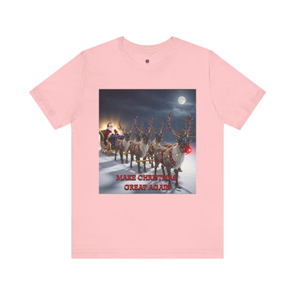 Christmas Reindeer Tee — "Make Christmas Great Again" Holiday T-Shirt