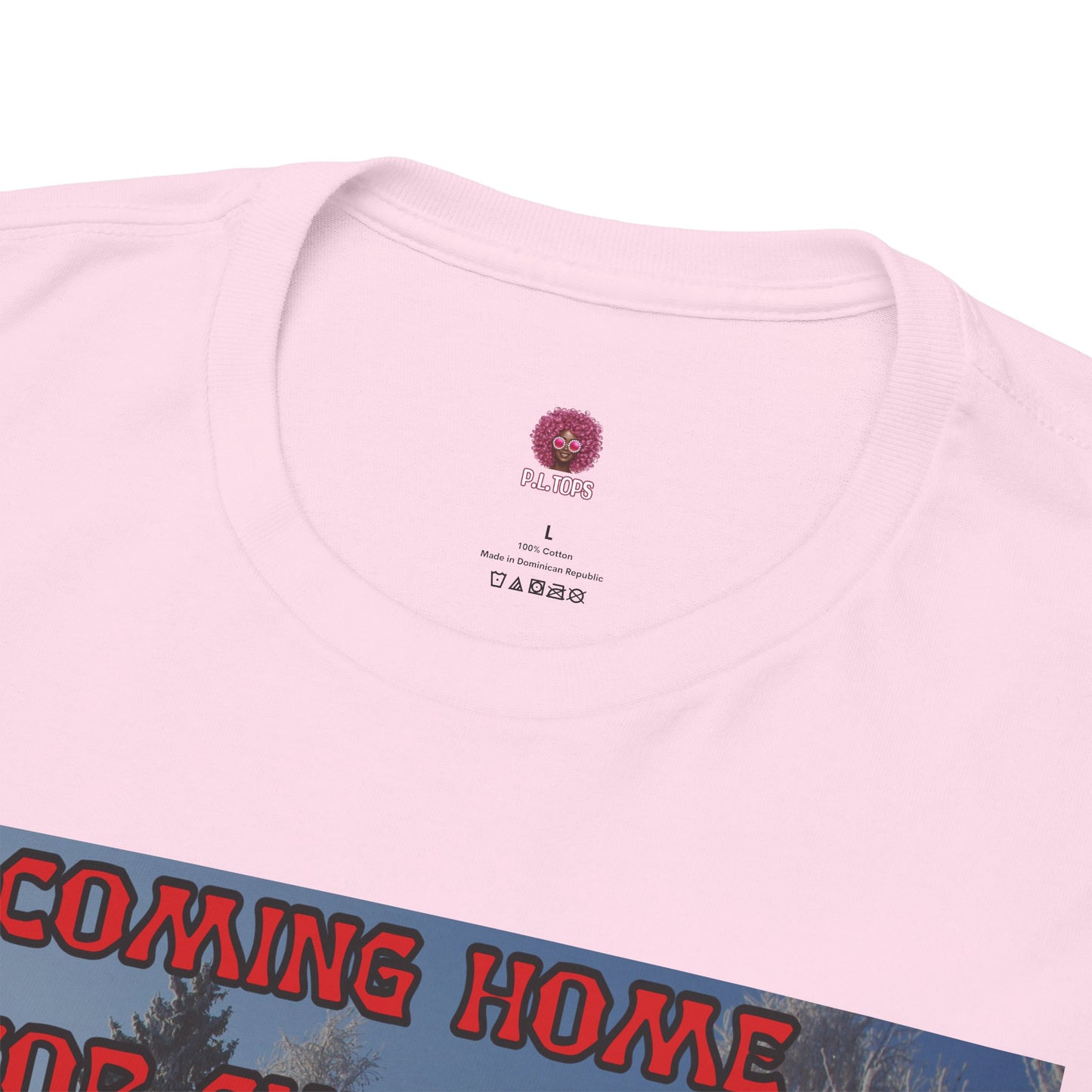 Christmas Chicken T‑Shirt — “F-Caw-F Home for Christmas” Funny Holiday Tee