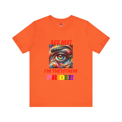 They/Them Pride Short Sleeve Unisex Tee - Celebrate Identity & Inclusivity