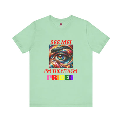 They/Them Pride Short Sleeve Unisex Tee - Celebrate Identity & Inclusivity