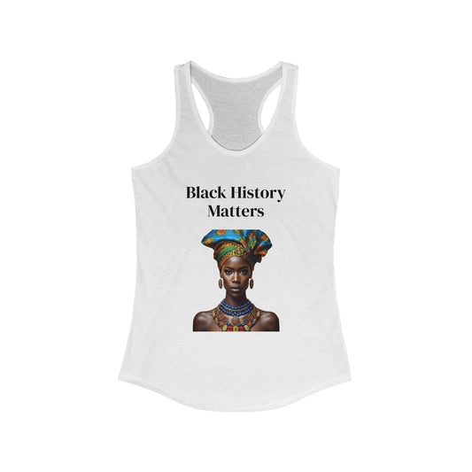 Black History Matters 2 Women's Racerback Tank Top