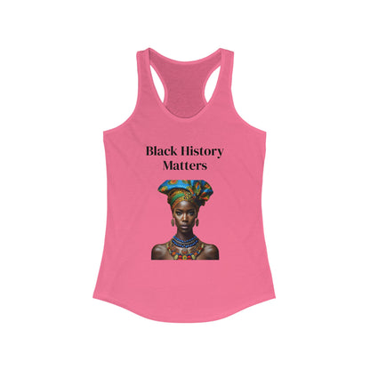Black History Matters 2 Women's Racerback Tank Top