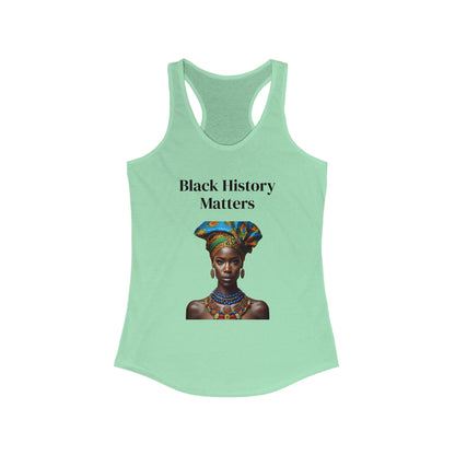 Black History Matters 2 Women's Racerback Tank Top