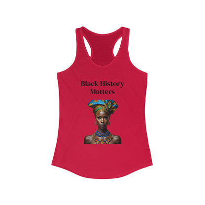 Black History Matters 2 Women's Racerback Tank Top
