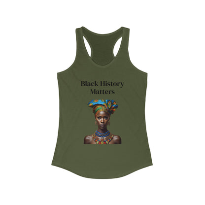 Black History Matters 2 Women's Racerback Tank Top