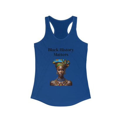 Black History Matters 2 Women's Racerback Tank Top