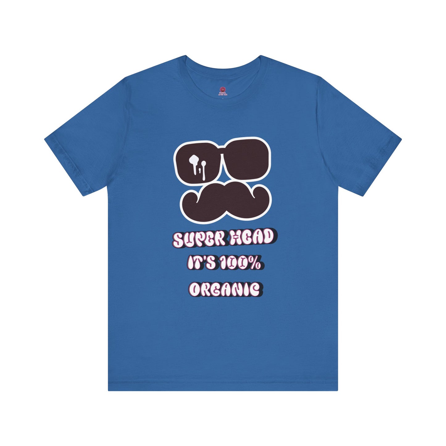Organic Super Head Boyz Unisex T-Shirt for Fun-Loving Friends, Gifts for Birthdays, Retro Funny Tee for Parties