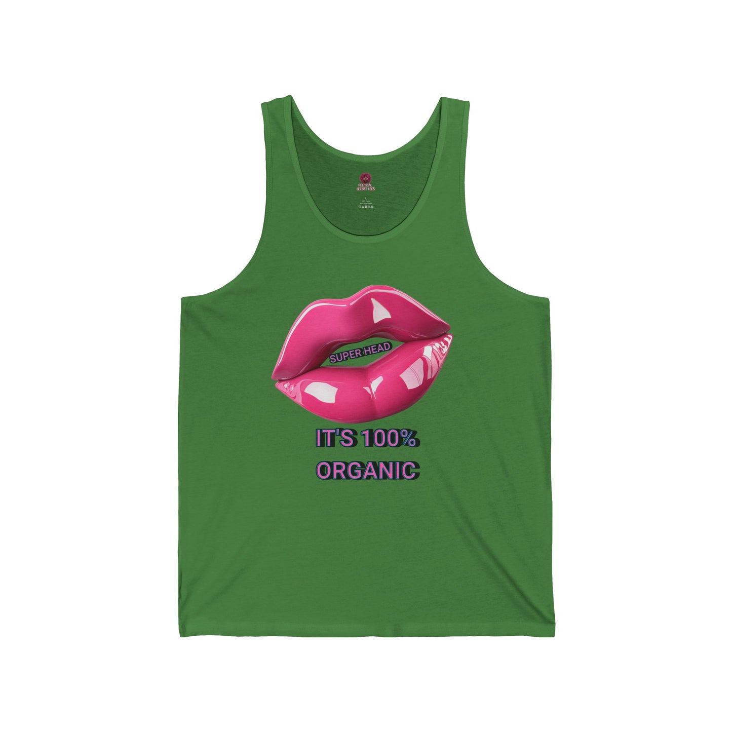 Super Head Gurl It's 100% Organic UnisexTee, Fun Graphic T-Shirt, Stylish Everyday Top