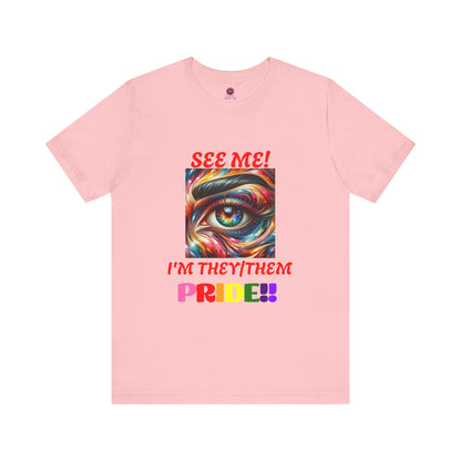 They/Them Pride Short Sleeve Unisex Tee - Celebrate Identity & Inclusivity