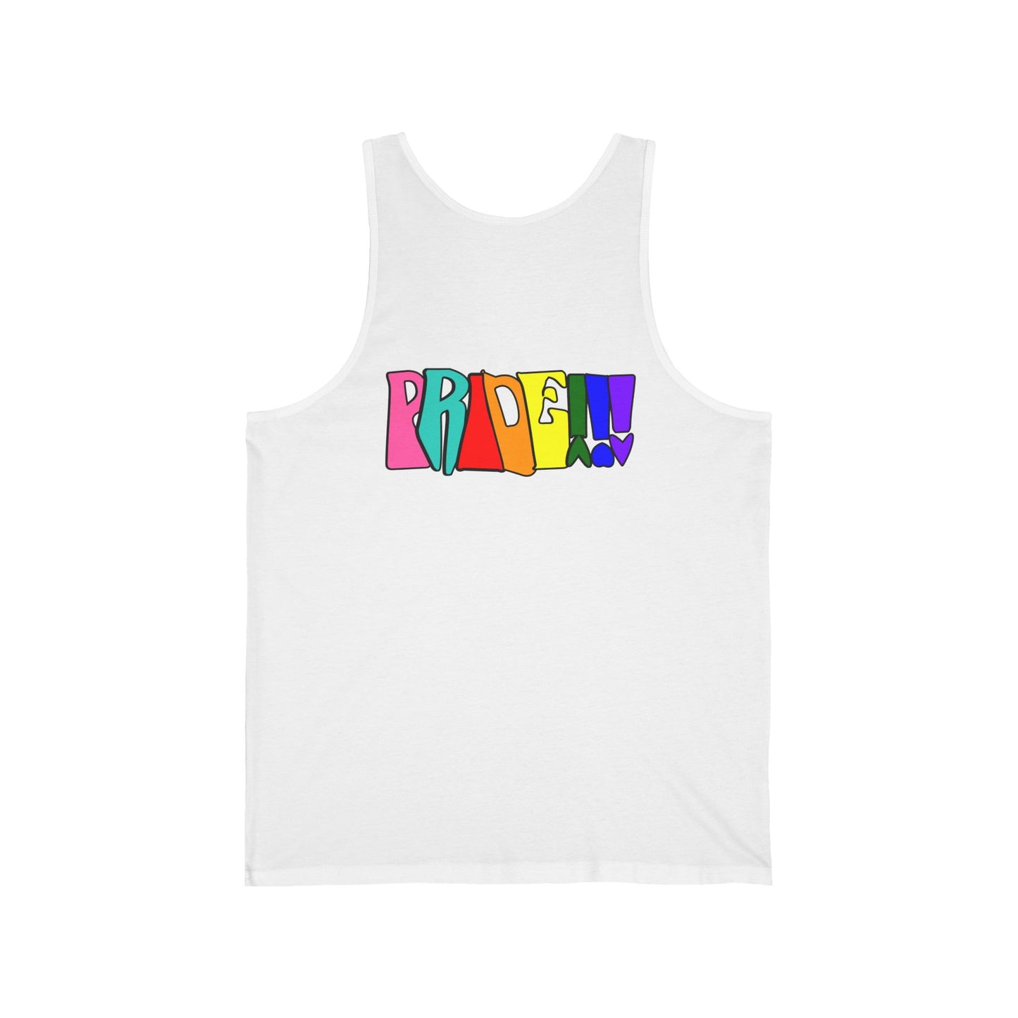Front and Back Graphic Pride Unisex Tank Top - Why? You Support "a man"" Statement Shirt