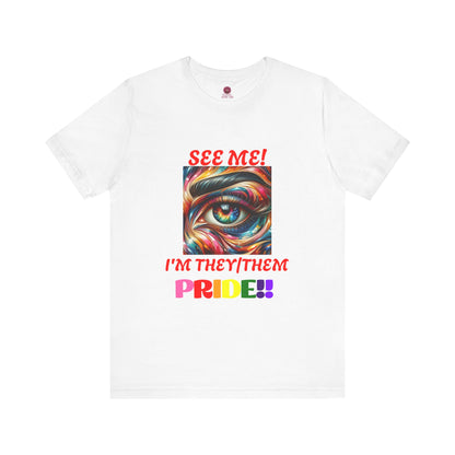 They/Them Pride Short Sleeve Unisex Tee - Celebrate Identity & Inclusivity