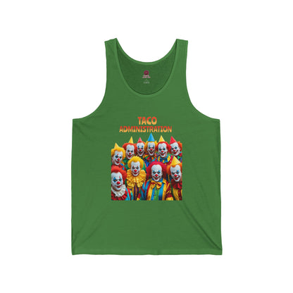 Funny Taco Administration Clown, Unisex Graphic Tank Top