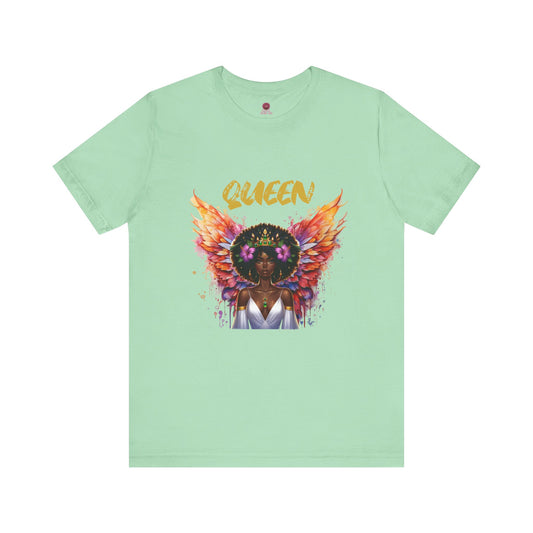 Queen Unisex Short sleeve Jersey Tee - Empowering Graphic Tee for Confident Women