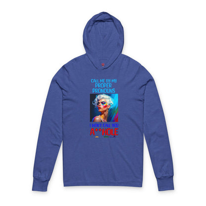Pride Graphic Hoodie Tee: Call Me by My Proper Pronouns
