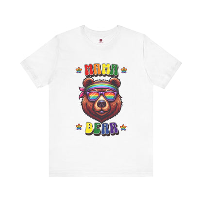 Mama Bear Retro Summer Vibes Pride Tee