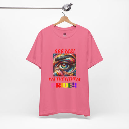They/Them Pride Short Sleeve Unisex Tee - Celebrate Identity & Inclusivity