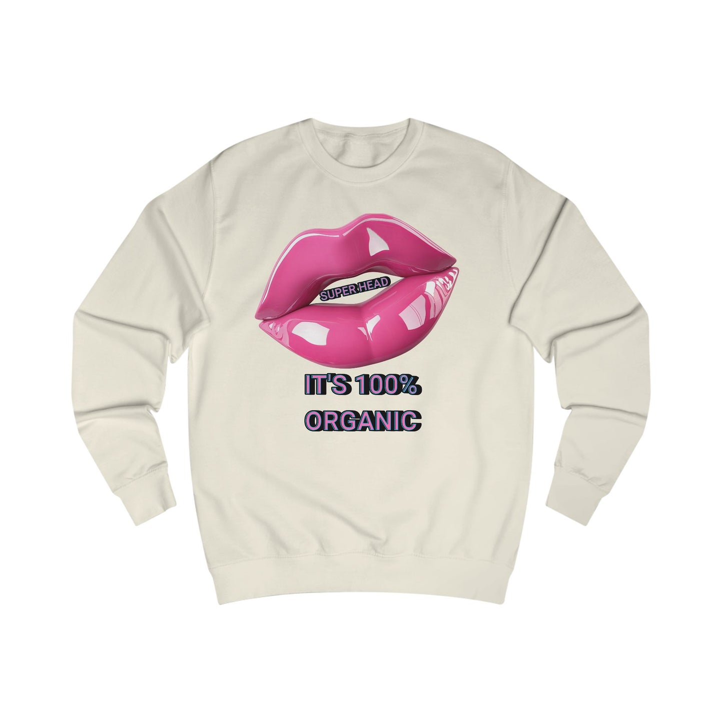 Super Head Gurl It's 100% Organic UnisexTee, Fun Graphic T-Shirt, Stylish Everyday Top